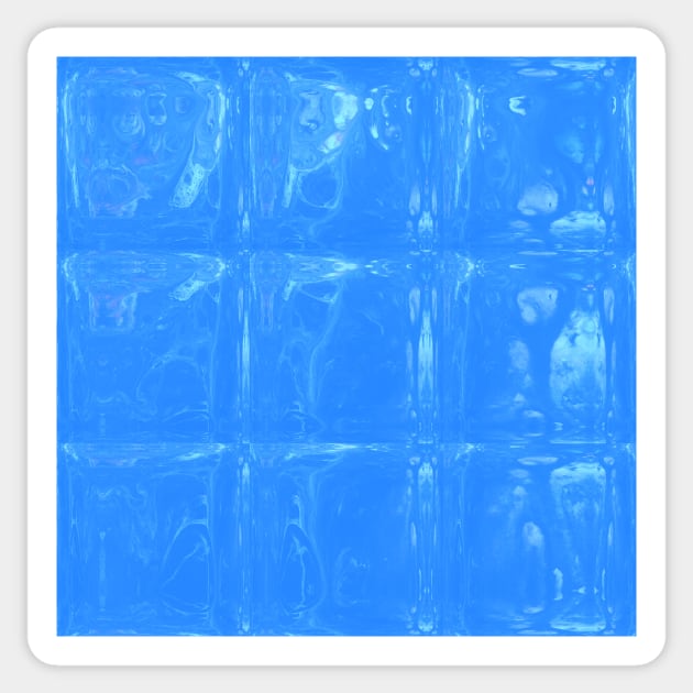 Winter Ice Cubes Acrylic Fluid Pour Sticker by Moon Art